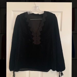Zara Velvet Top